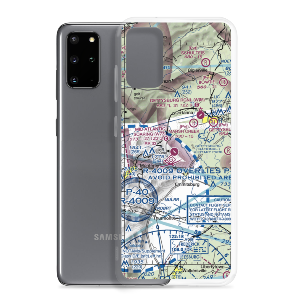Karlindo Airport (3PN2) VFR Sectional Samsung Case Samsung Galaxy S20 Plus model shown
