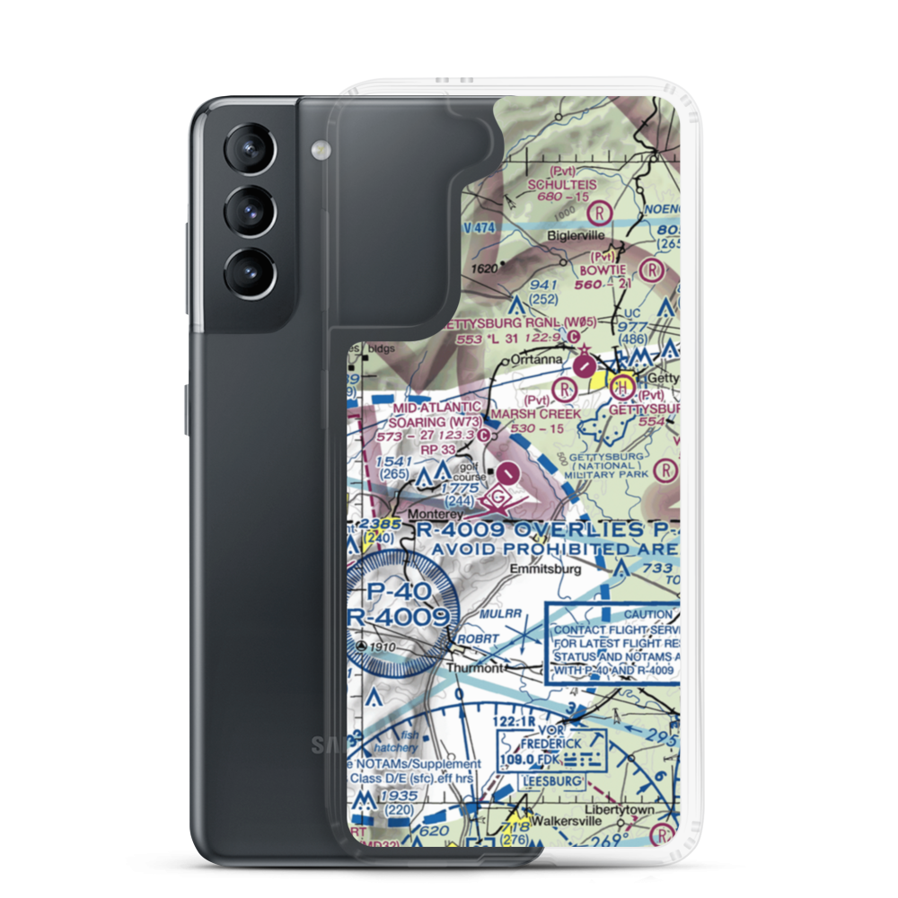 Karlindo Airport (3PN2) VFR Sectional Samsung Case Samsung Galaxy S21 model shown