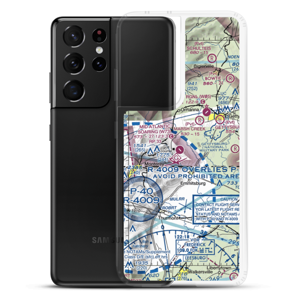 Karlindo Airport (3PN2) VFR Sectional Samsung Case Samsung Galaxy S21 Ultra model shown