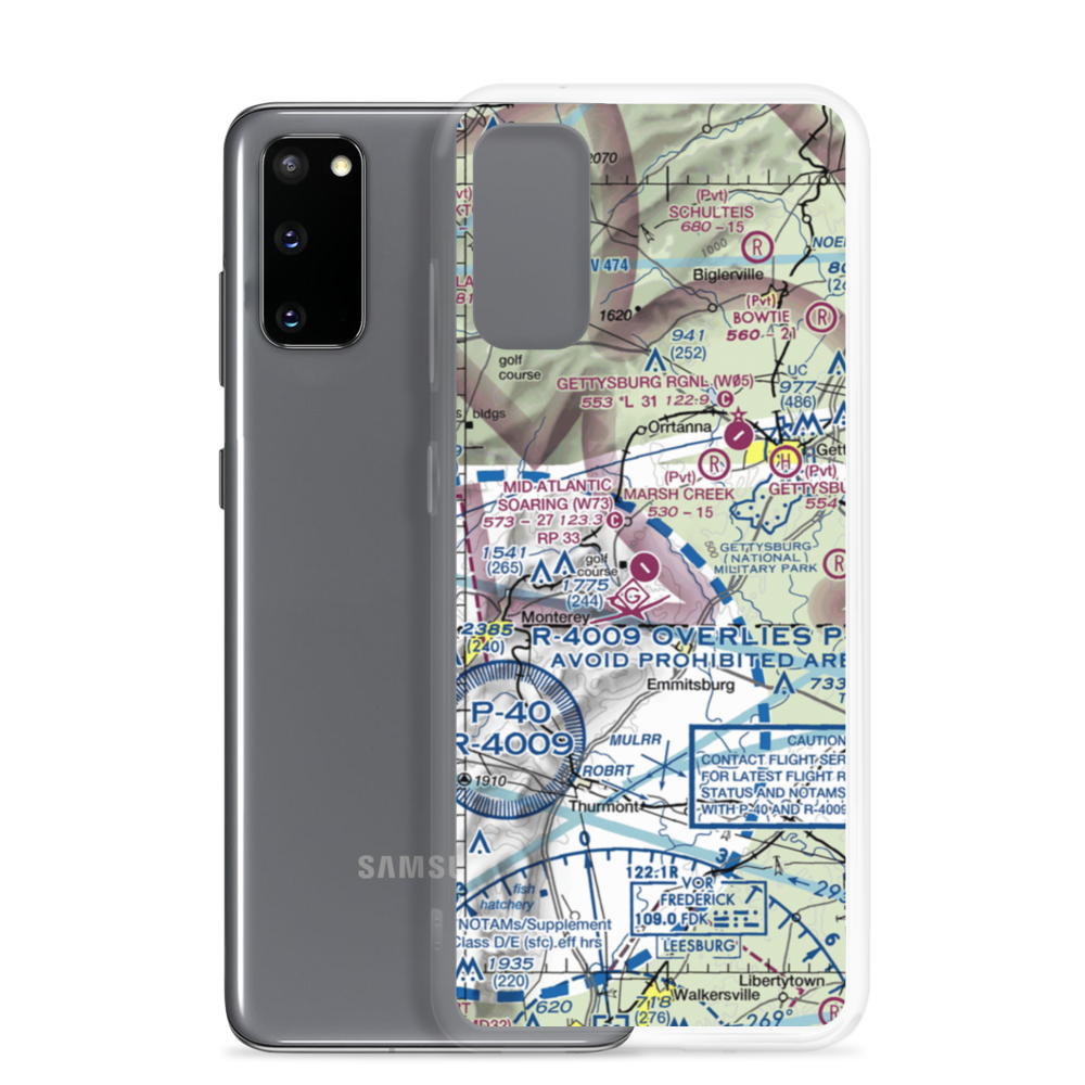 Karlindo Airport (3PN2) VFR Sectional Samsung Case Samsung Galaxy S20 model shown