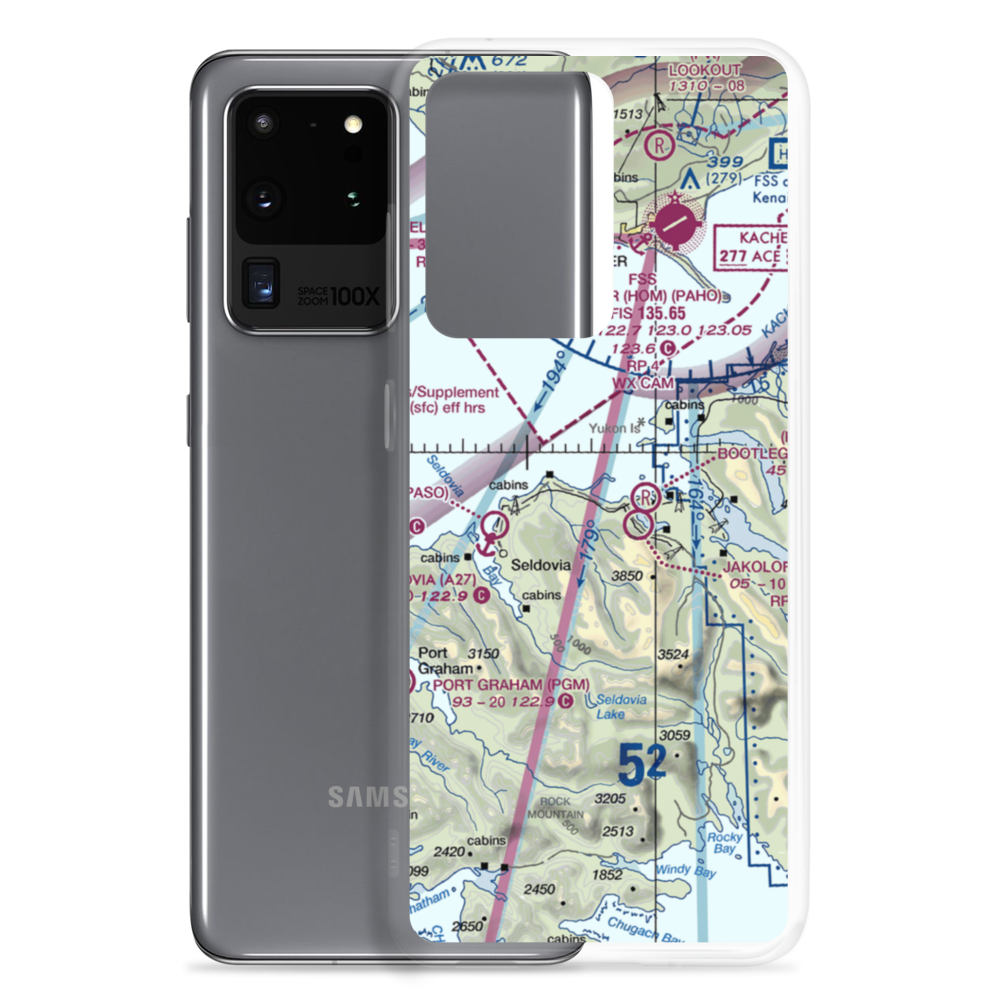 Kasitsna Airport (5Z7) VFR Sectional Samsung Case Samsung Galaxy S20 Ultra model shown