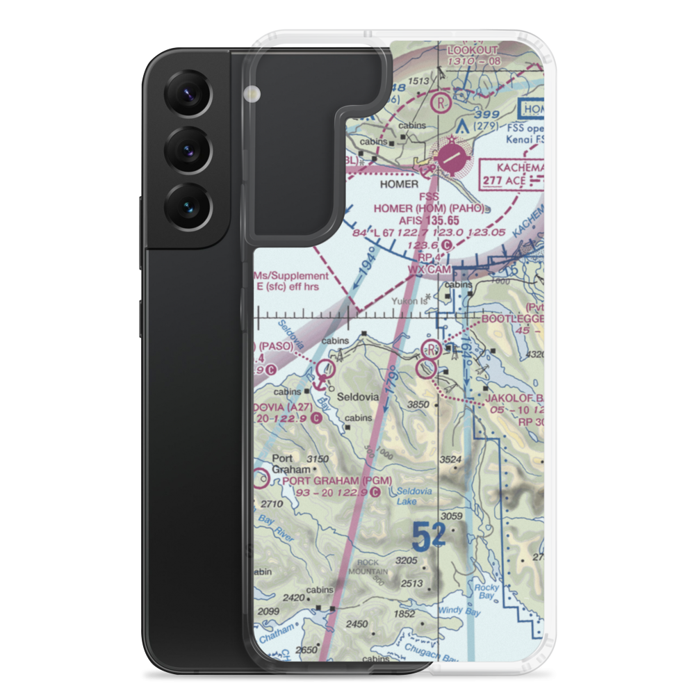 Kasitsna Airport (5Z7) VFR Sectional Samsung Case Samsung Galaxy S22 Plus model shown