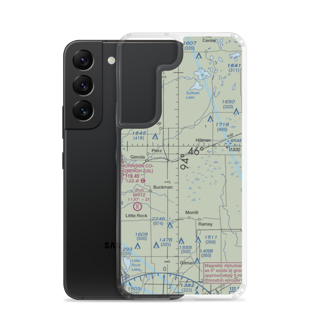 Kastanek Airport (MY15) VFR Sectional Samsung Case Samsung Galaxy S22 model shown