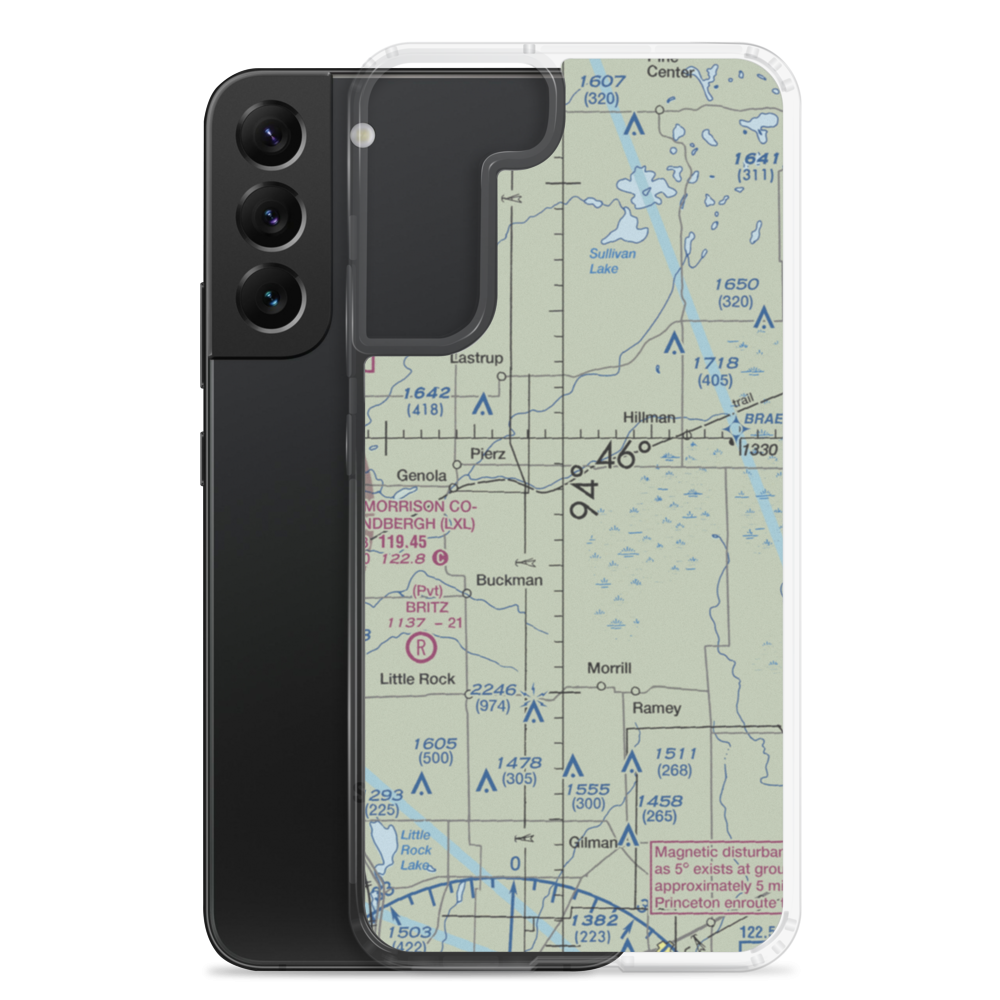Kastanek Airport (MY15) VFR Sectional Samsung Case Samsung Galaxy S22 Plus model shown