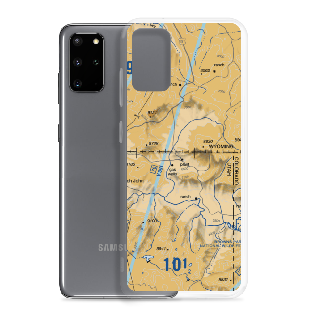 Kastler Compressor Station Airport (US-0045) VFR Sectional Samsung Case Samsung Galaxy S20 Plus model shown