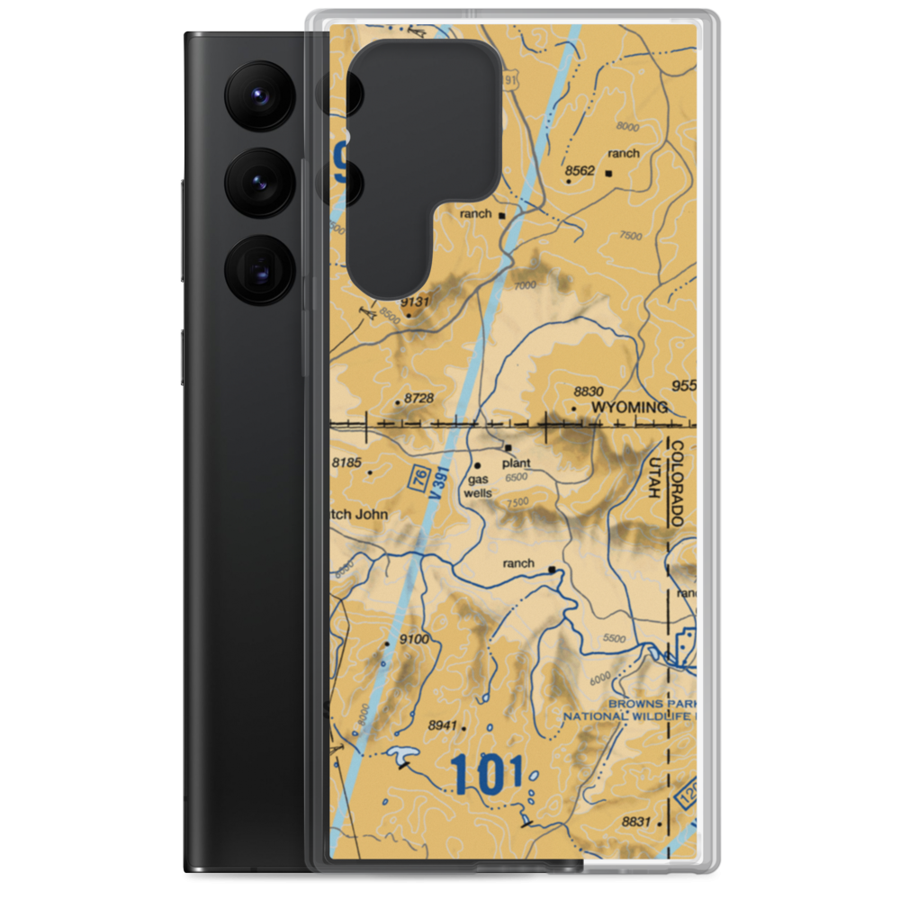 Kastler Compressor Station Airport (US-0045) VFR Sectional Samsung Case Samsung Galaxy S22 Ultra model shown