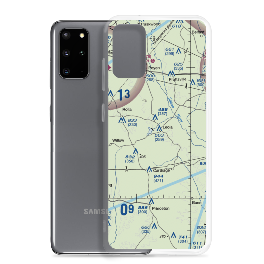 Katheryn's Landing Airport (AR81) VFR Sectional Samsung Case Samsung Galaxy S20 Plus model shown