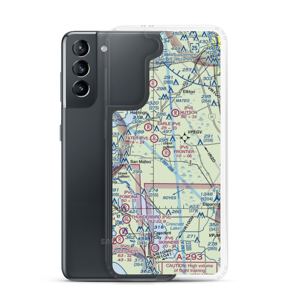Kathrinstadt Airport (2FA7) VFR Sectional Samsung Case Samsung Galaxy S21 model shown