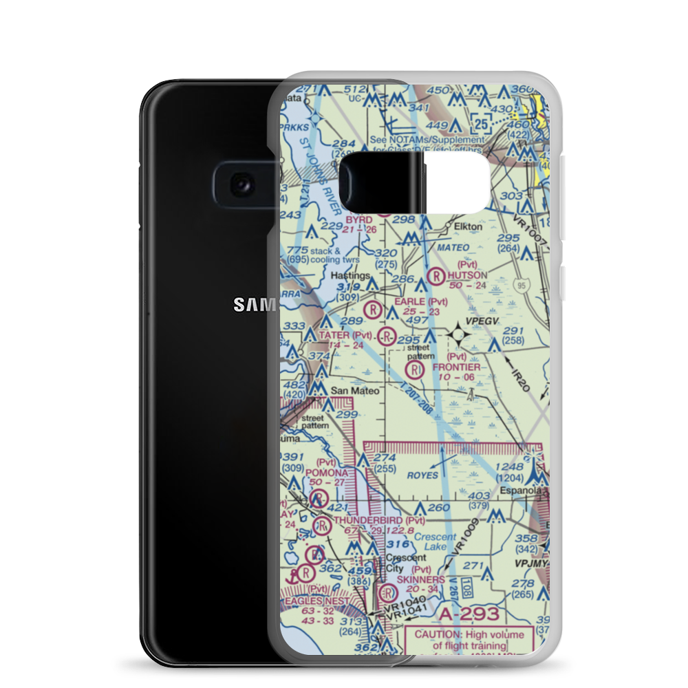 Kathrinstadt Airport (2FA7) VFR Sectional Samsung Case Samsung Galaxy S10e model shown