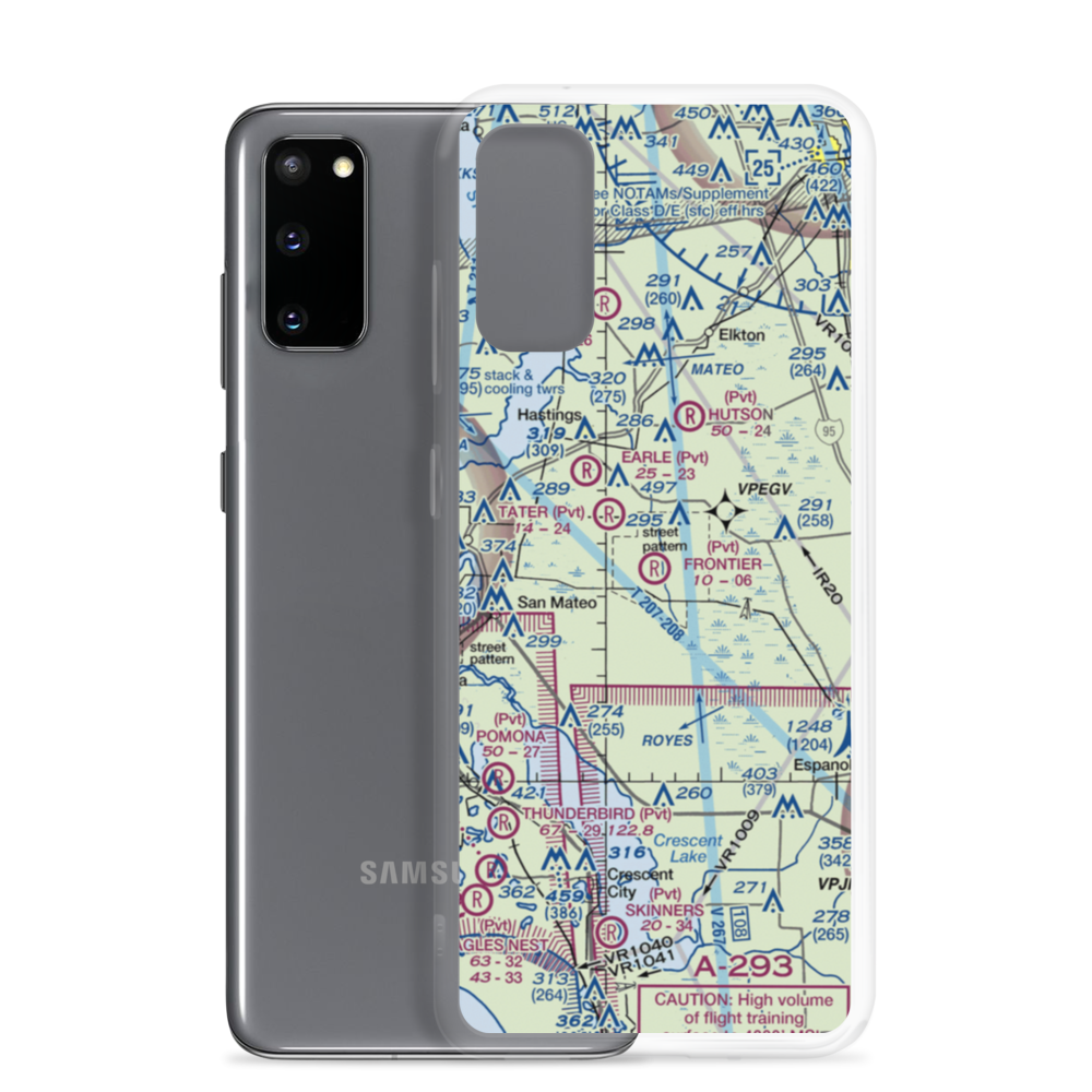 Kathrinstadt Airport (2FA7) VFR Sectional Samsung Case Samsung Galaxy S20 model shown