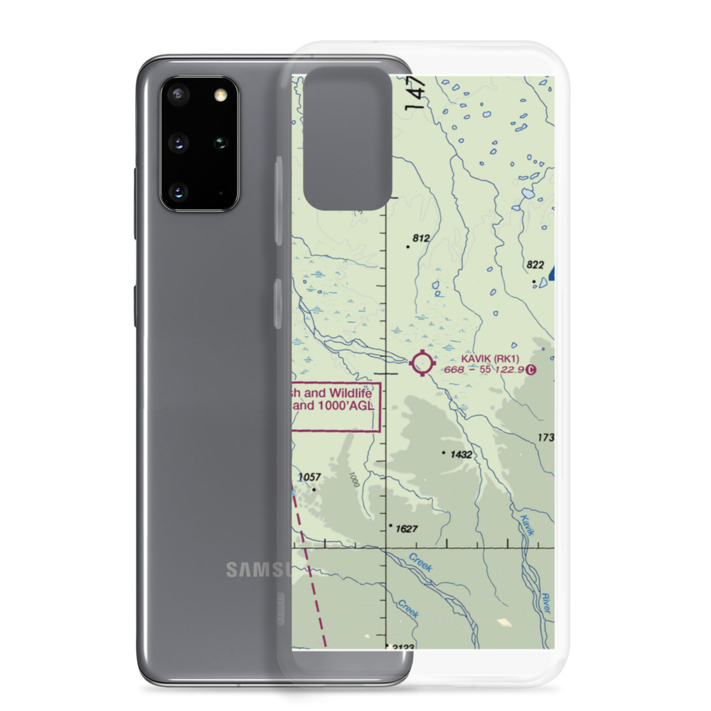 Kavik Strip (RK1) VFR Sectional Samsung Case Samsung Galaxy S20 Plus model shown