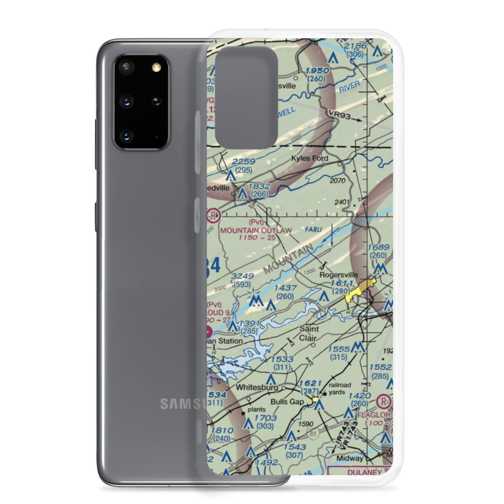 Kay Airport (1TN2) VFR Sectional Samsung Case Samsung Galaxy S20 Plus model shown