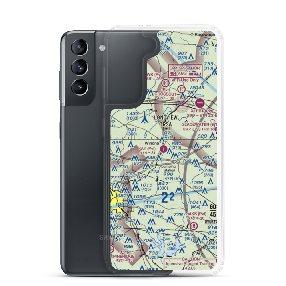 Kay Ranch Airport (TA61) VFR Sectional Samsung Case Samsung Galaxy S21 model shown
