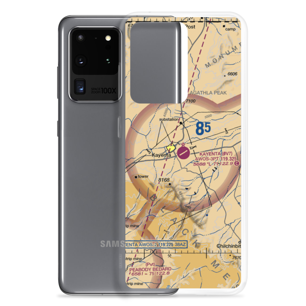 Kayenta Airport (0V7) VFR Sectional Samsung Case Samsung Galaxy S20 Ultra model shown