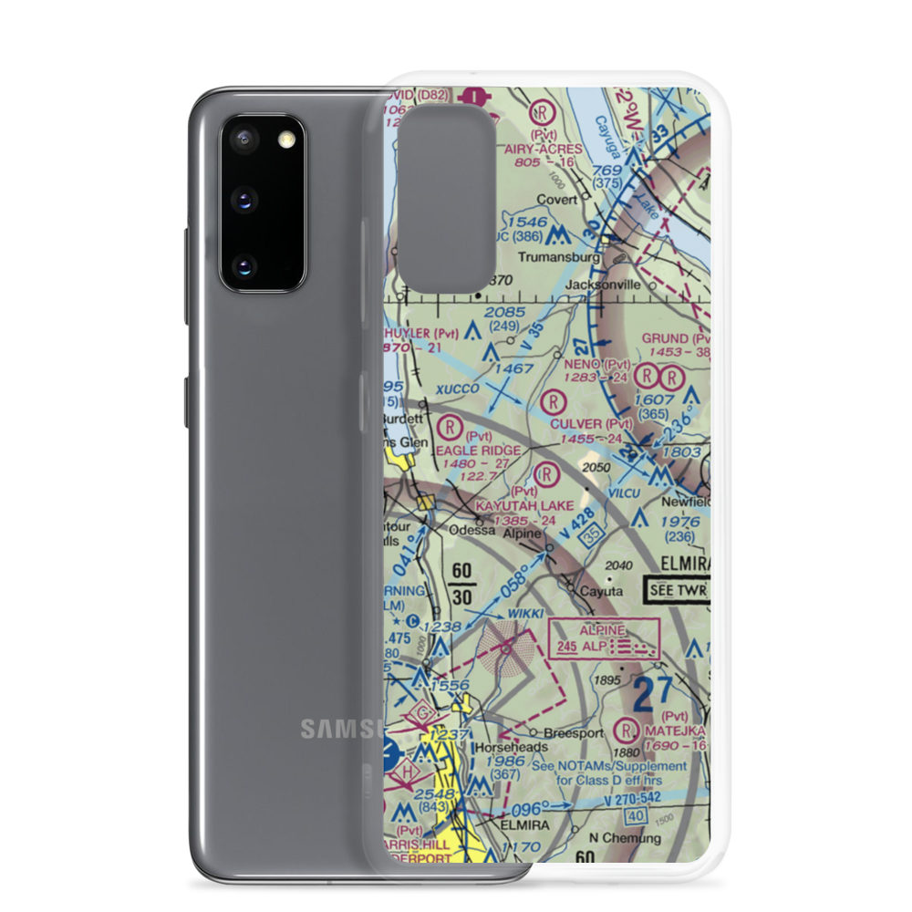 Kayutah Lake Airport (2NY9) VFR Sectional Samsung Case Samsung Galaxy S20 model shown