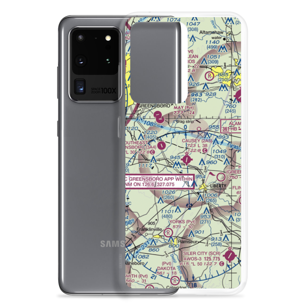 Kecks Airport (N88) VFR Sectional Samsung Case Samsung Galaxy S20 Ultra model shown