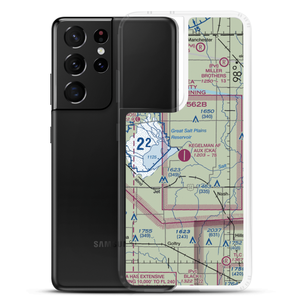 Kegelman AF Aux Field (CKA) VFR Sectional Samsung Case Samsung Galaxy S21 Ultra model shown