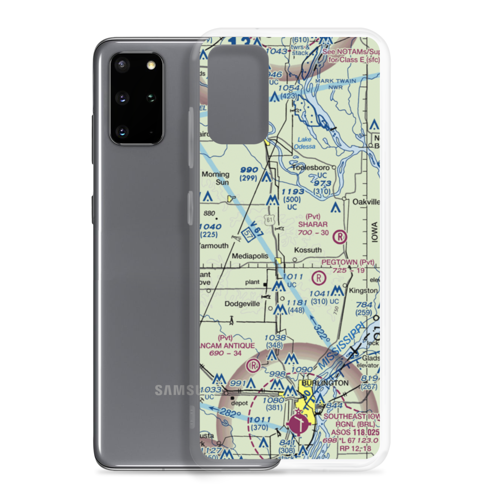 Keitzer Field (IA77) VFR Sectional Samsung Case Samsung Galaxy S20 Plus model shown