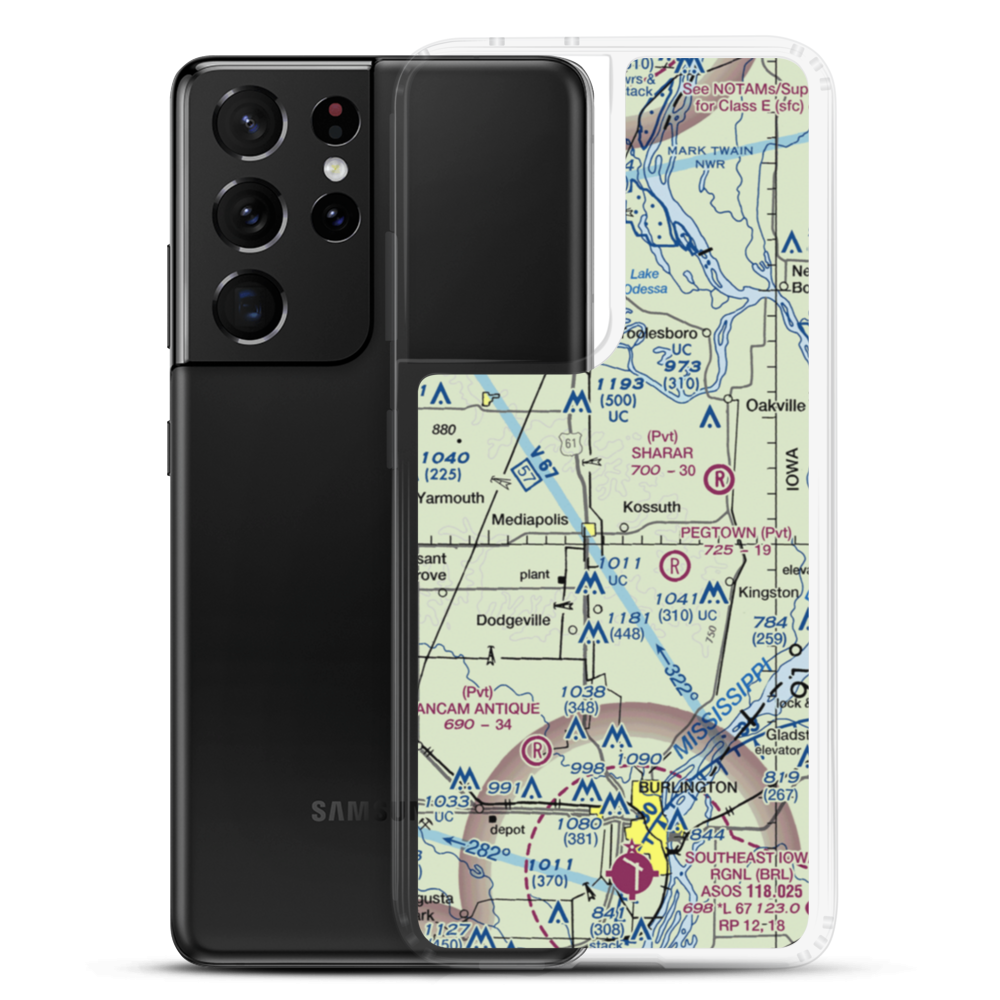 Keitzer Field (IA77) VFR Sectional Samsung Case Samsung Galaxy S21 Ultra model shown