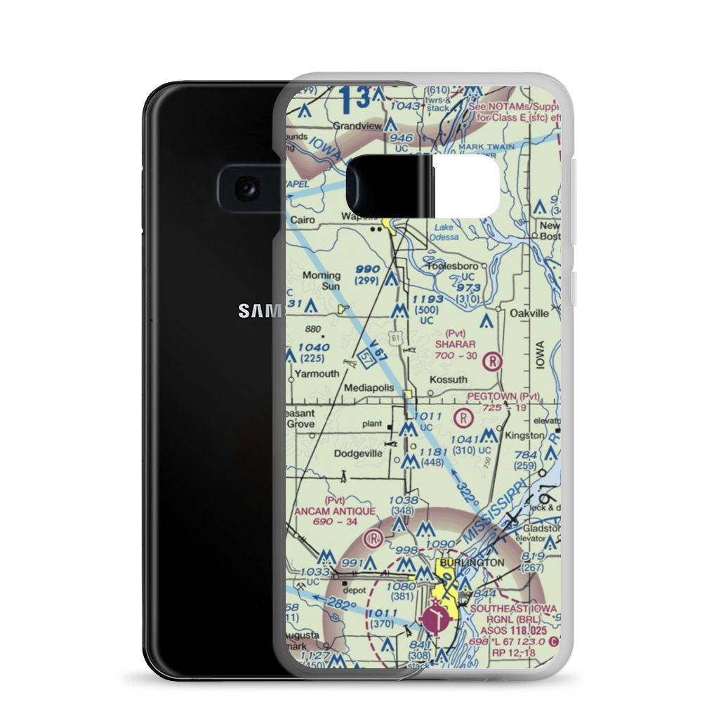 Keitzer Field (IA77) VFR Sectional Samsung Case Samsung Galaxy S10e model shown