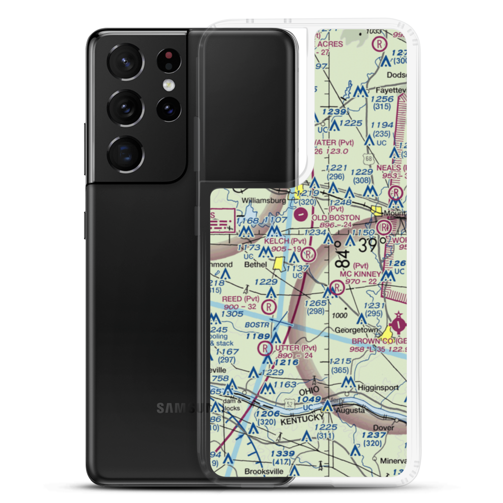 Kelch Airport (59OH) VFR Sectional Samsung Case Samsung Galaxy S21 Ultra model shown