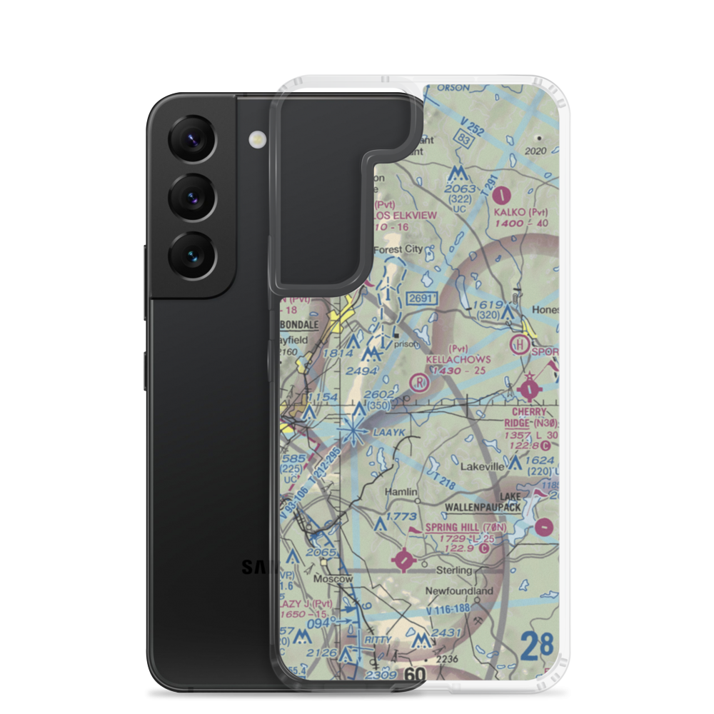 Kellachows Airport (PA54) VFR Sectional Samsung Case Samsung Galaxy S22 model shown