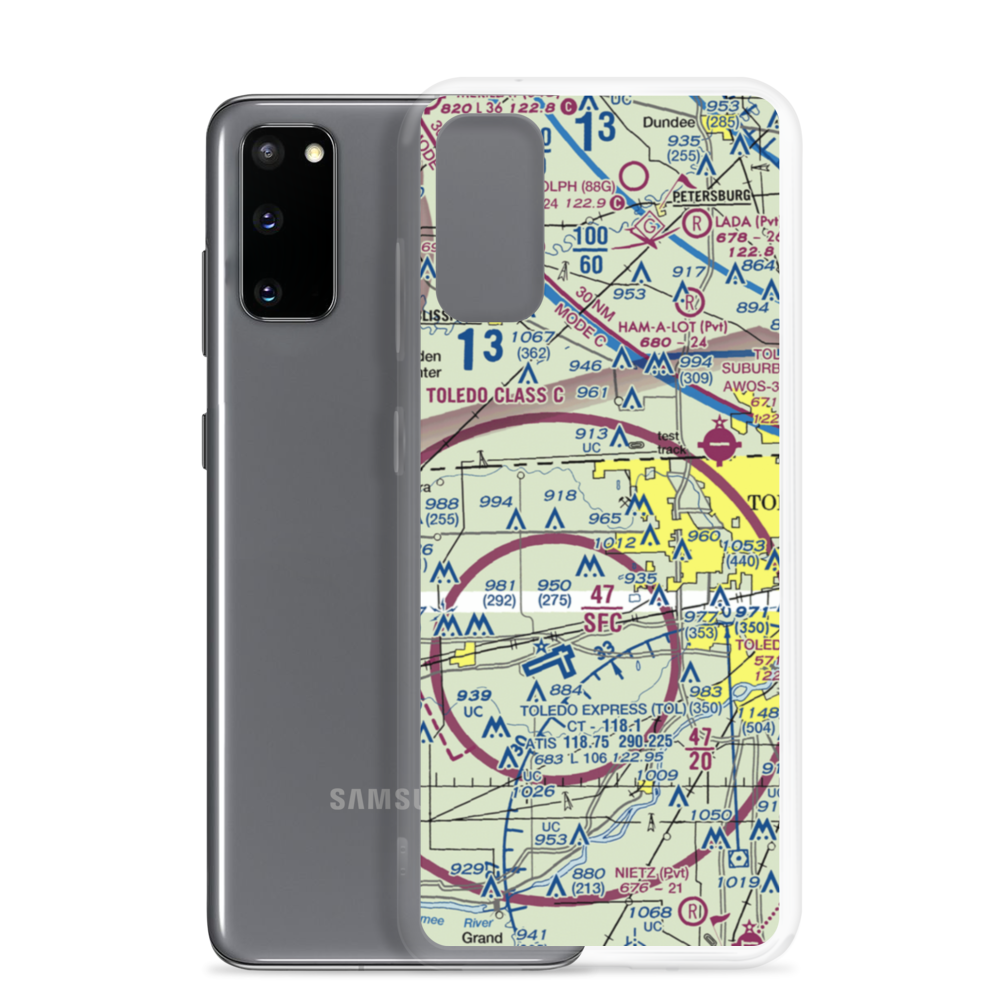 Kellers Strip (46OI) VFR Sectional Samsung Case Samsung Galaxy S20 model shown