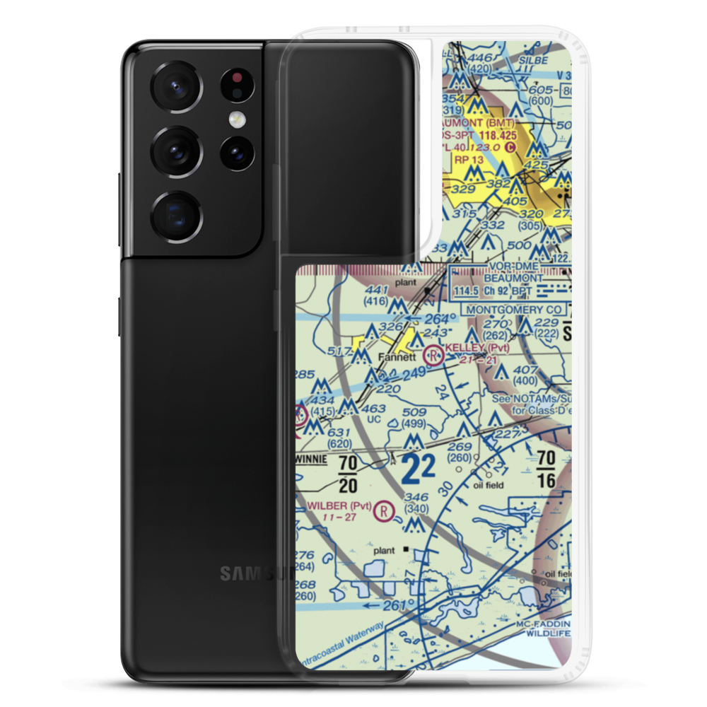 Kelley Crop Service Airport (7TE0) VFR Sectional Samsung Case Samsung Galaxy S21 Ultra model shown