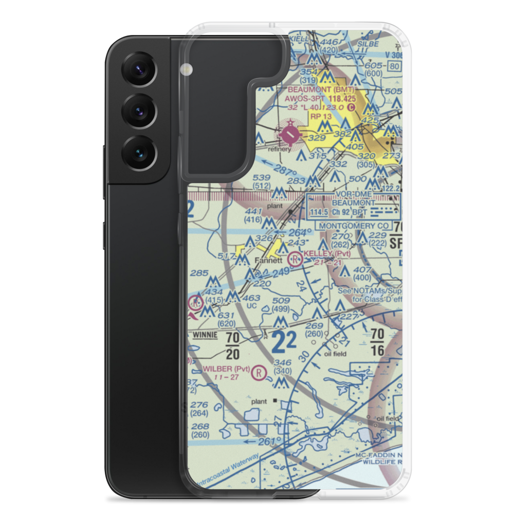 Kelley Crop Service Airport (7TE0) VFR Sectional Samsung Case Samsung Galaxy S22 Plus model shown