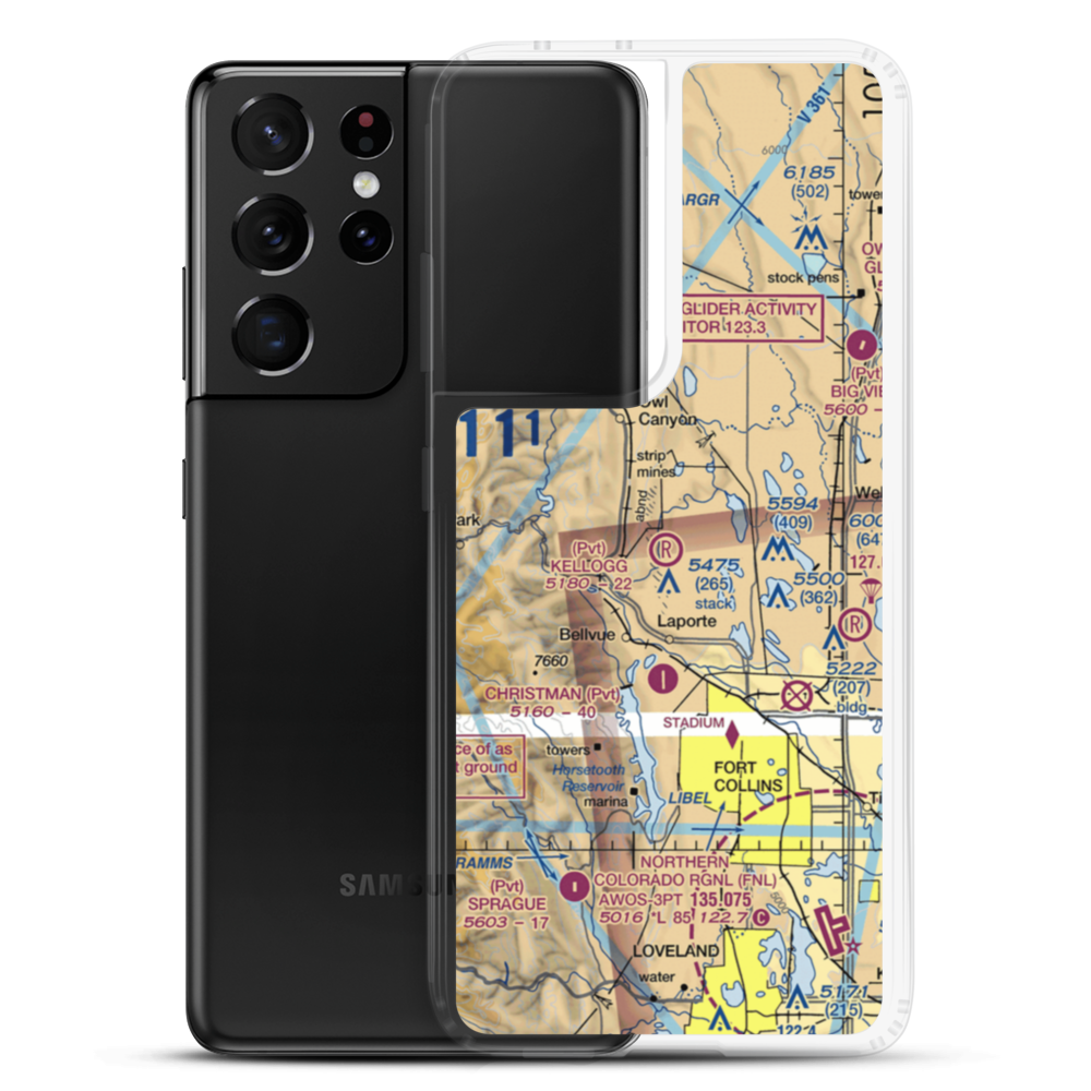 Kellogg Airstrip (2CD9) VFR Sectional Samsung Case Samsung Galaxy S21 Ultra model shown