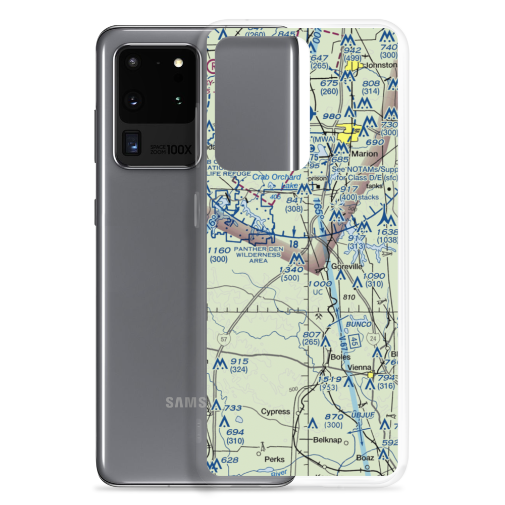 Kellums Airport (16IS) VFR Sectional Samsung Case Samsung Galaxy S20 Ultra model shown