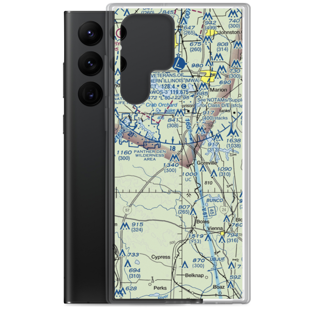 Kellums Airport (16IS) VFR Sectional Samsung Case Samsung Galaxy S22 Ultra model shown