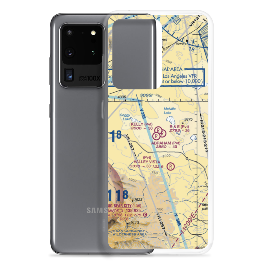 Kelly Airport (51CA) VFR Sectional Samsung Case Samsung Galaxy S20 Ultra model shown