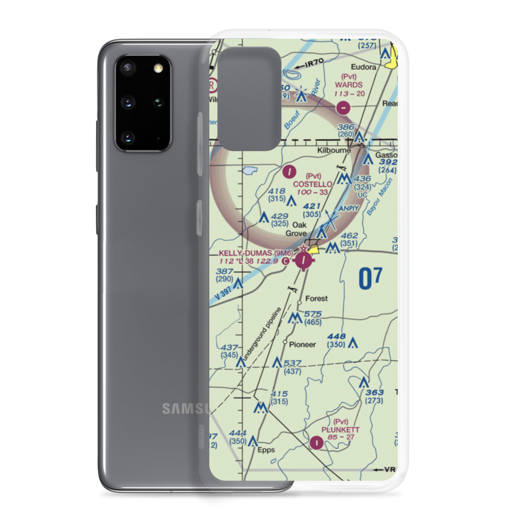 Kelly Airport (9M6) VFR Sectional Samsung Case Samsung Galaxy S20 Plus model shown