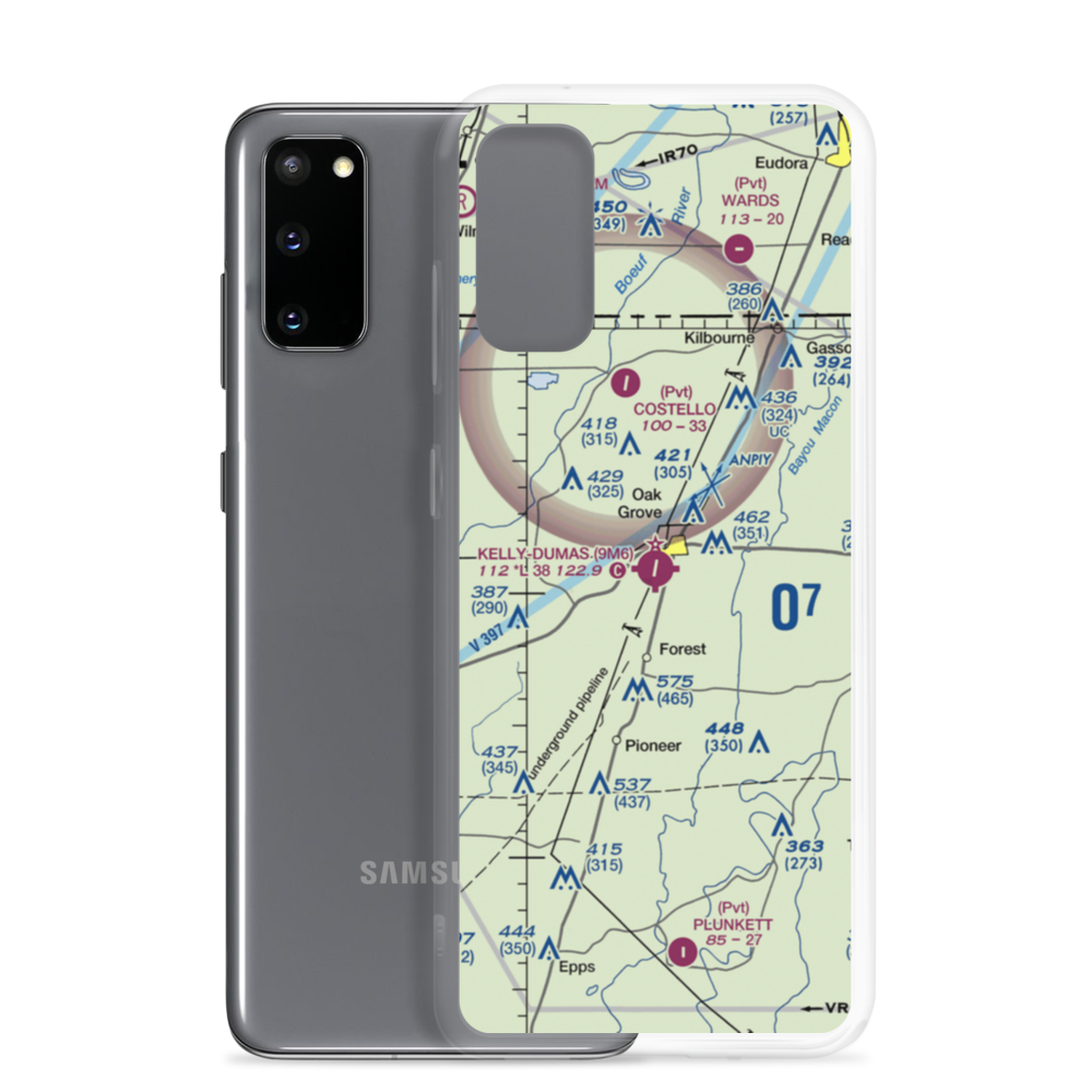 Kelly Airport (9M6) VFR Sectional Samsung Case Samsung Galaxy S20 model shown