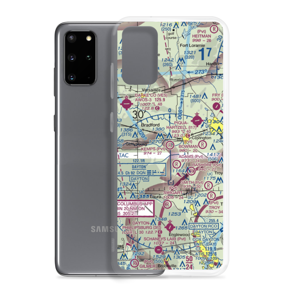 Kemps Field of Dreams Airport (6OH9) VFR Sectional Samsung Case Samsung Galaxy S20 Plus model shown