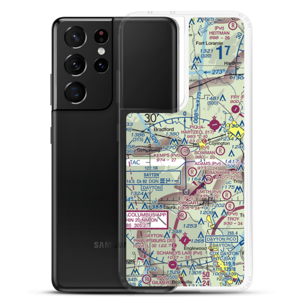 Kemps Field of Dreams Airport (6OH9) VFR Sectional Samsung Case Samsung Galaxy S21 Ultra model shown