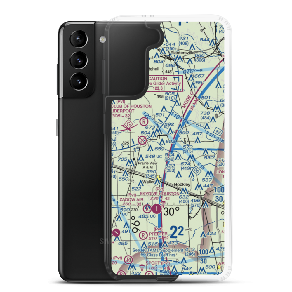 Ken Ada Ranch Airport (3XS8) VFR Sectional Samsung Case Samsung Galaxy S21 Plus model shown