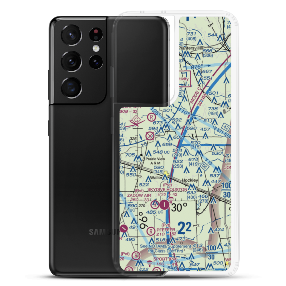 Ken Ada Ranch Airport (3XS8) VFR Sectional Samsung Case Samsung Galaxy S21 Ultra model shown