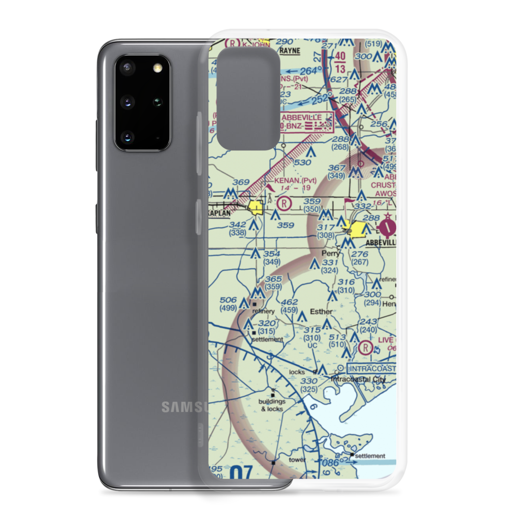 Ken Guidry Nr 1 Airport (LS68) VFR Sectional Samsung Case Samsung Galaxy S20 Plus model shown