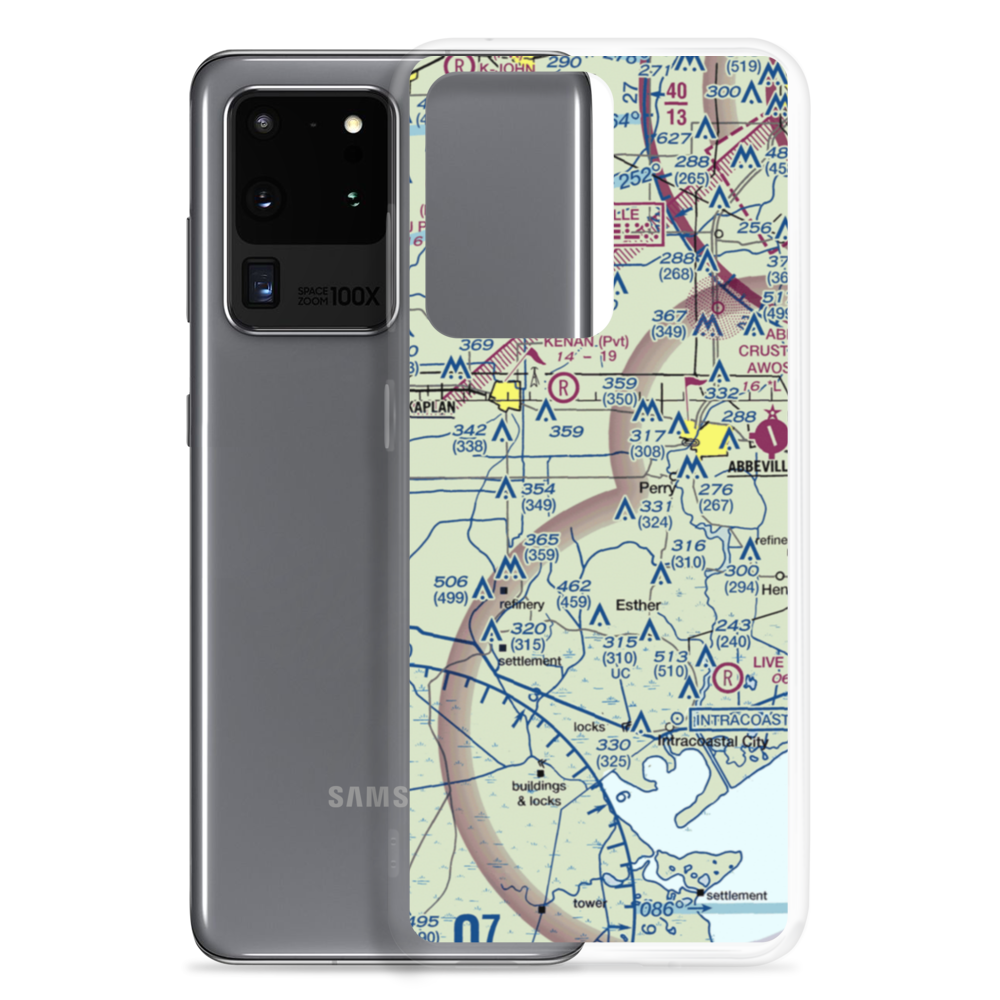 Ken Guidry Nr 1 Airport (LS68) VFR Sectional Samsung Case Samsung Galaxy S20 Ultra model shown