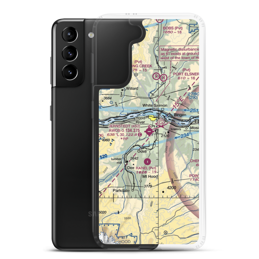 Ken Jernstedt Airfield (4S2) VFR Sectional Samsung Case Samsung Galaxy S21 Plus model shown