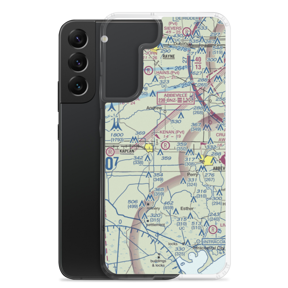 Kenan Airstrip (LA61) VFR Sectional Samsung Case Samsung Galaxy S22 Plus model shown
