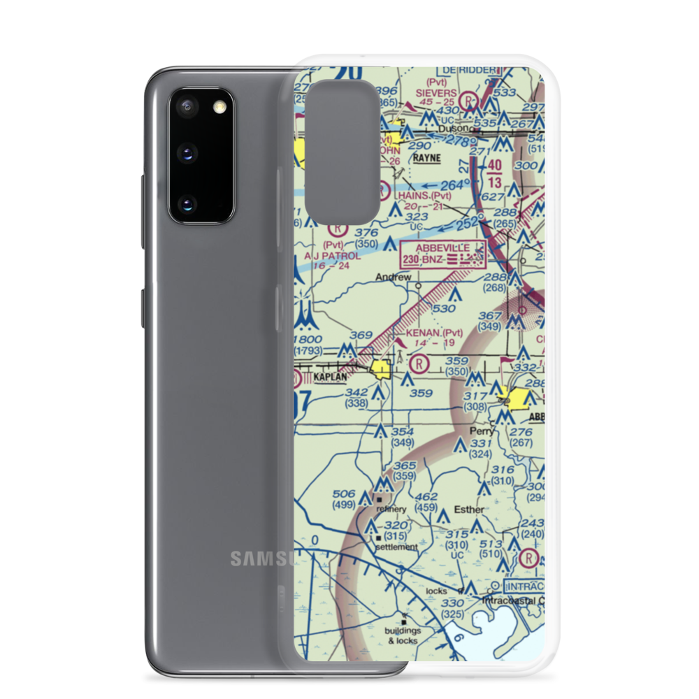 Kenan Airstrip (LA61) VFR Sectional Samsung Case Samsung Galaxy S20 model shown