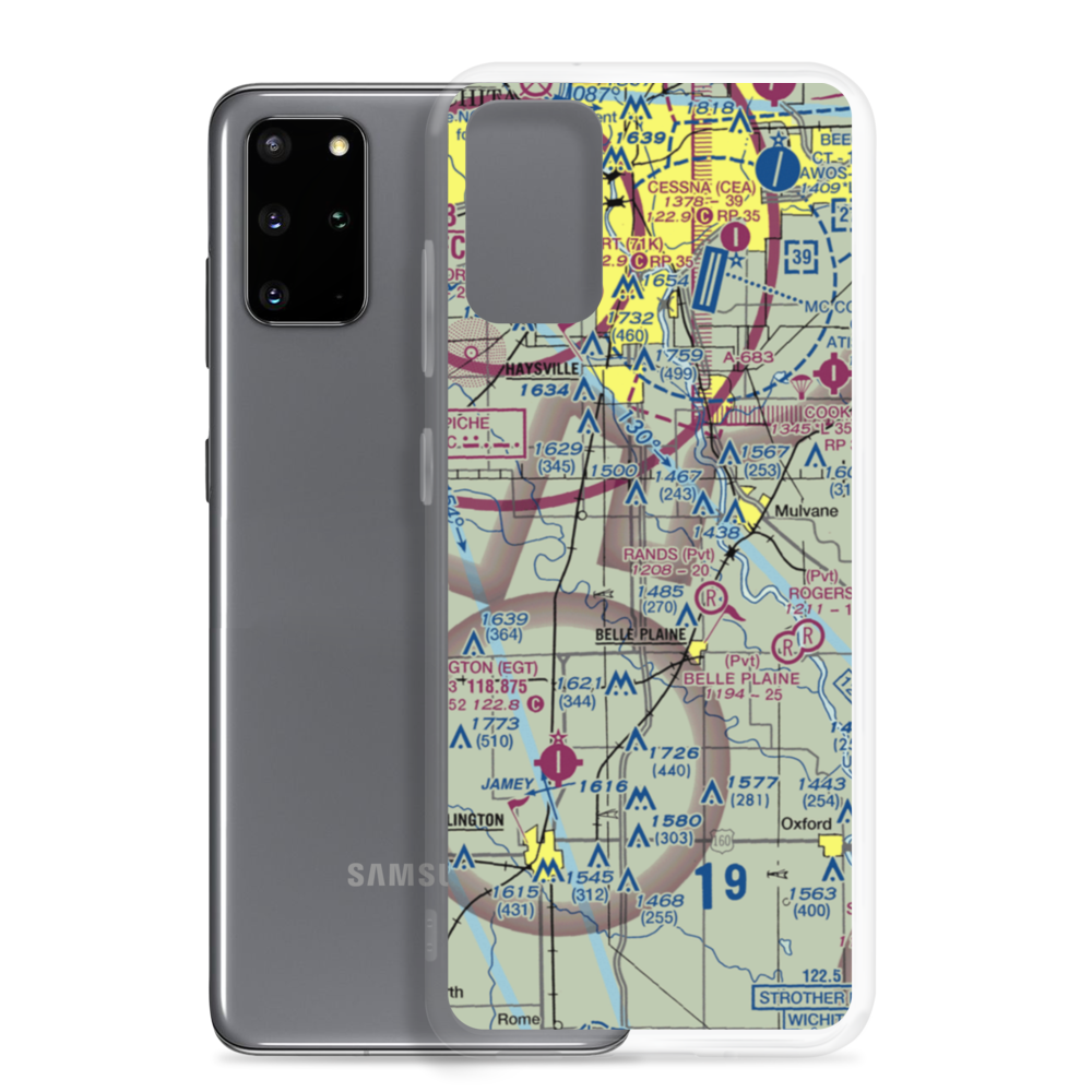 Kendrigan Airport (0KS6) VFR Sectional Samsung Case Samsung Galaxy S20 Plus model shown