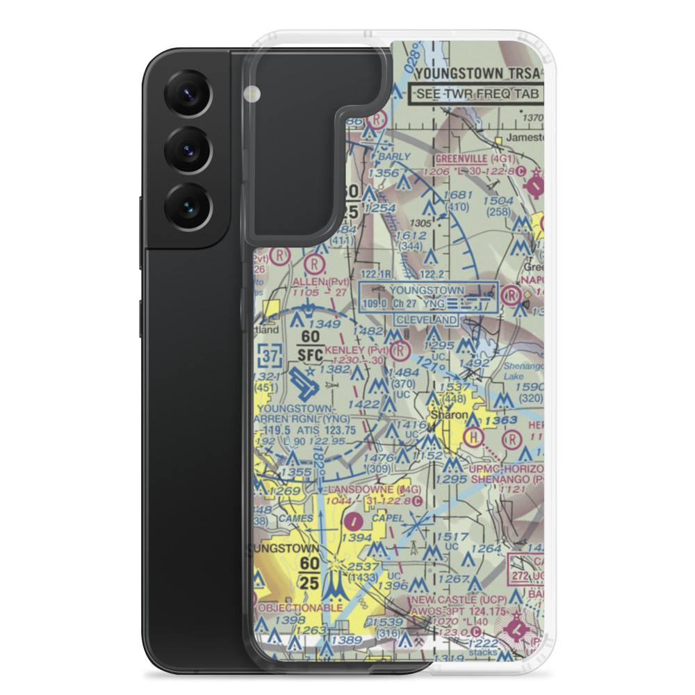Kenley Airport (08OH) VFR Sectional Samsung Case Samsung Galaxy S22 Plus model shown