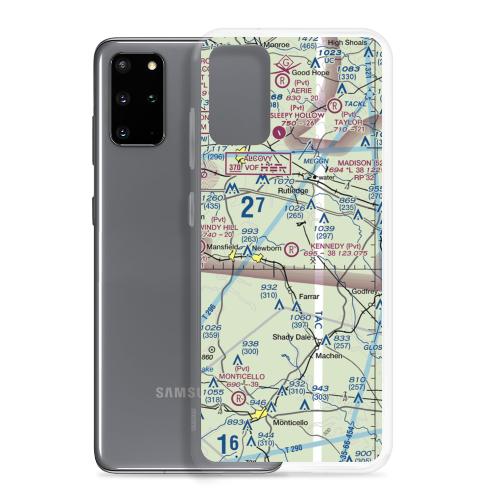 Kennedy Intranational Airport (2GA0) VFR Sectional Samsung Case Samsung Galaxy S20 Plus model shown