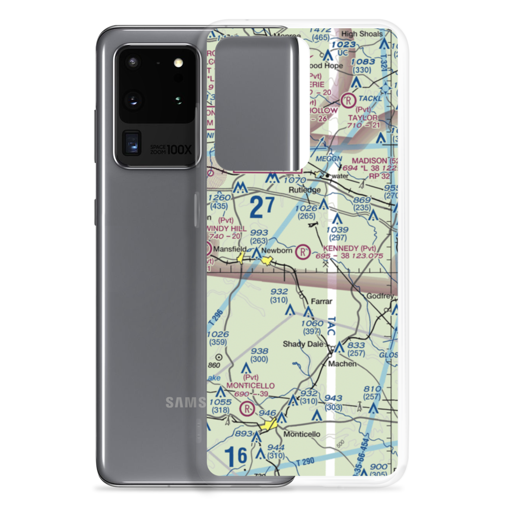 Kennedy Intranational Airport (2GA0) VFR Sectional Samsung Case Samsung Galaxy S20 Ultra model shown