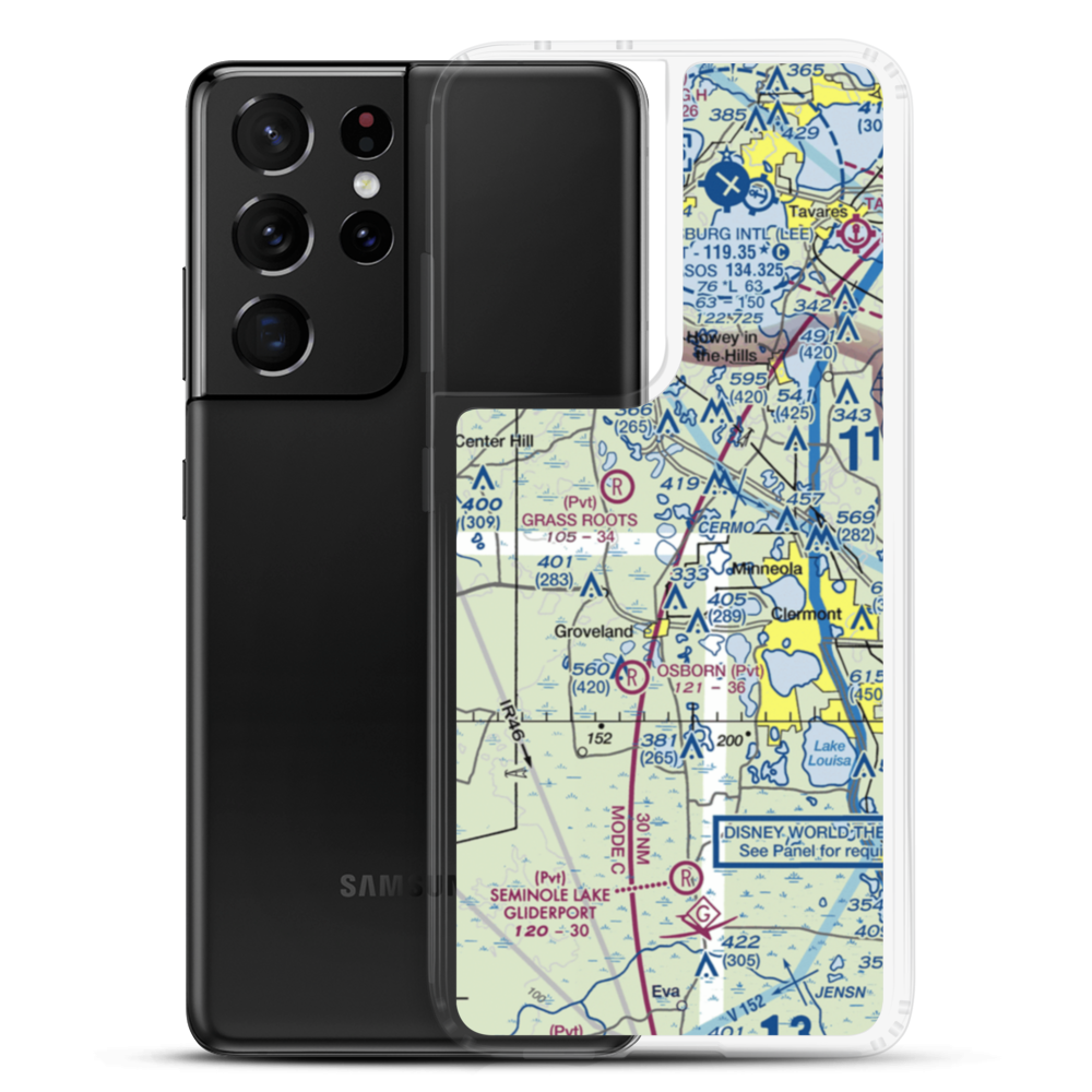 Kennedy Seaplane Base (FD78) VFR Sectional Samsung Case Samsung Galaxy S21 Ultra model shown