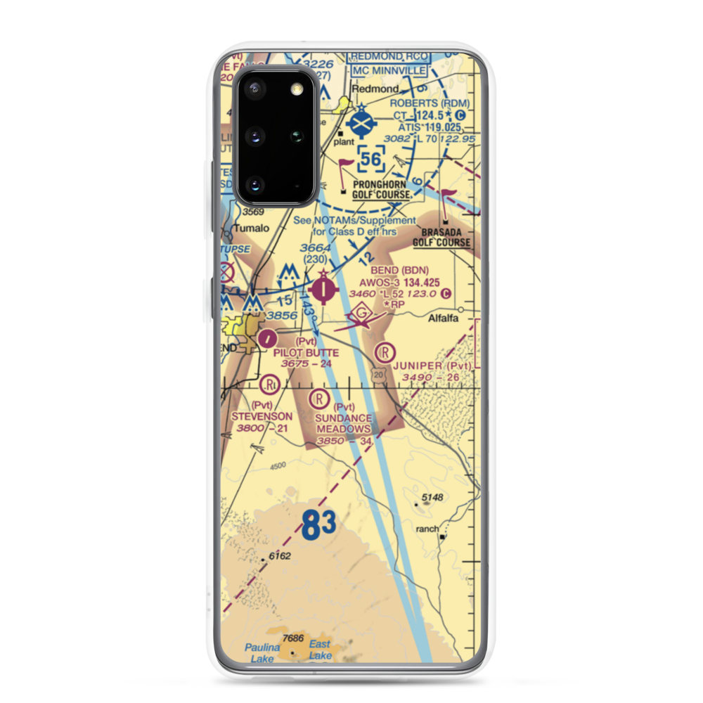 Kennel Airstrip (OR04) VFR Sectional Samsung Case Samsung Galaxy S20 Plus model shown